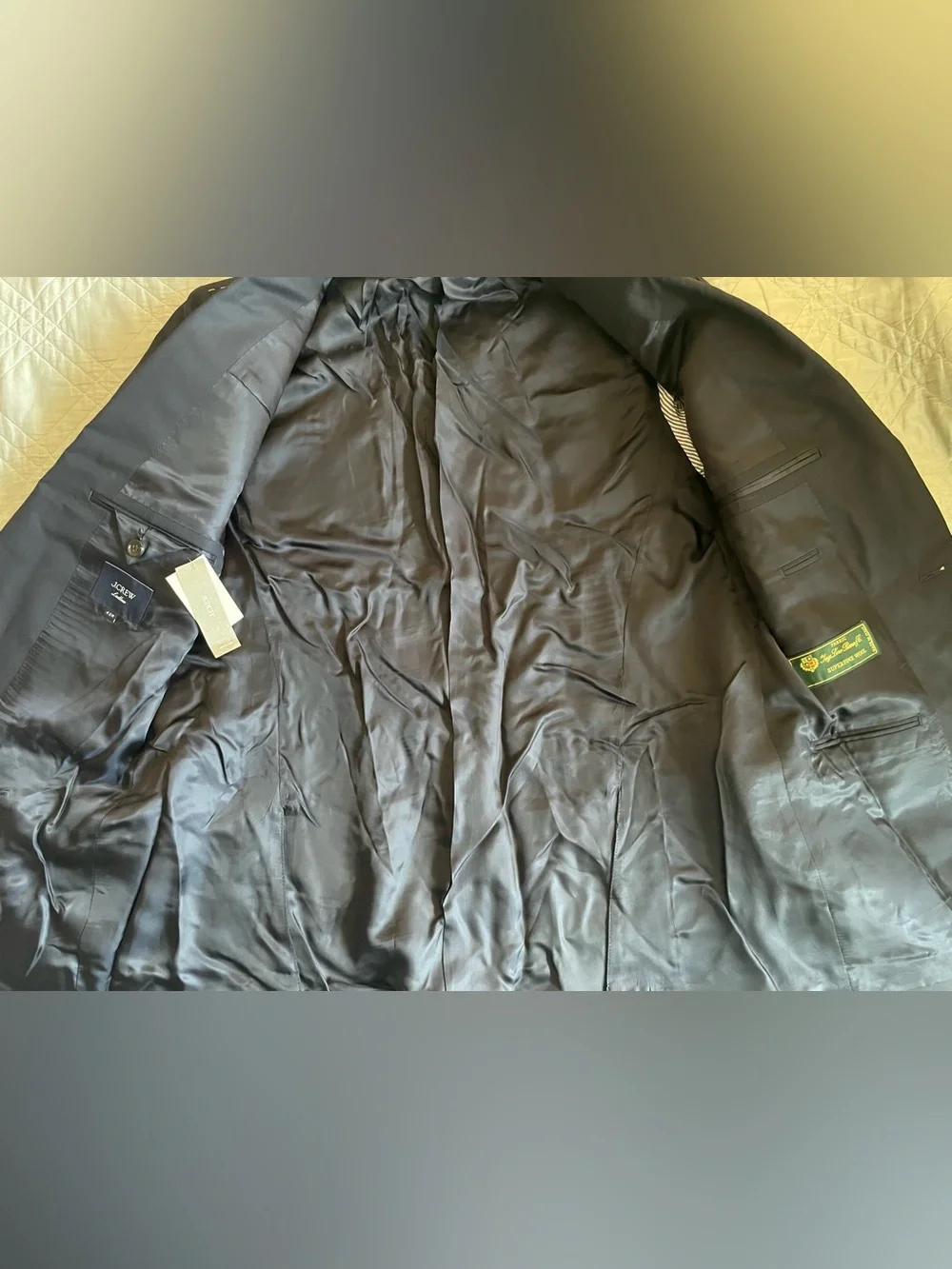 J. CREW Ludlow Slim-fit suit jacket in Italian wool Deep Navy NWT 42 R $550